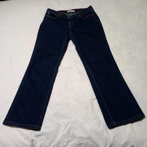 Tommy Hilfiger Jeans Bootcut Size 10 Dark Blue Denim  Womens Zipper Midrise